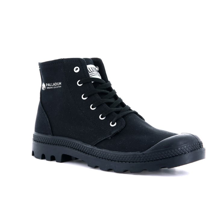 Dámské Boty Palladium Pampa Hi Organic II Černé | CZ UVB-59C